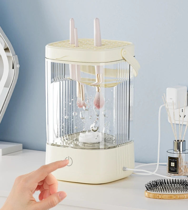 Nettoyeur électrique de pinceaux maquillage USB – Rechargeable – Nettoyage automatique & séchage rapide