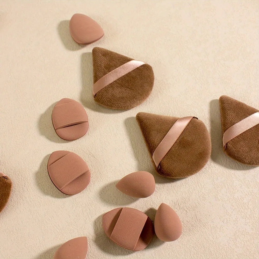 Lot de 12 éponges maquillage professionnelles – Beauty blender fond de teint & correcteur