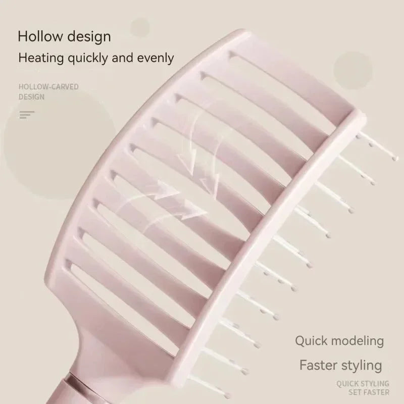 Brosse cheveux ajourée anti-casse – Brosse démêlante ventilée pour tous types de cheveux