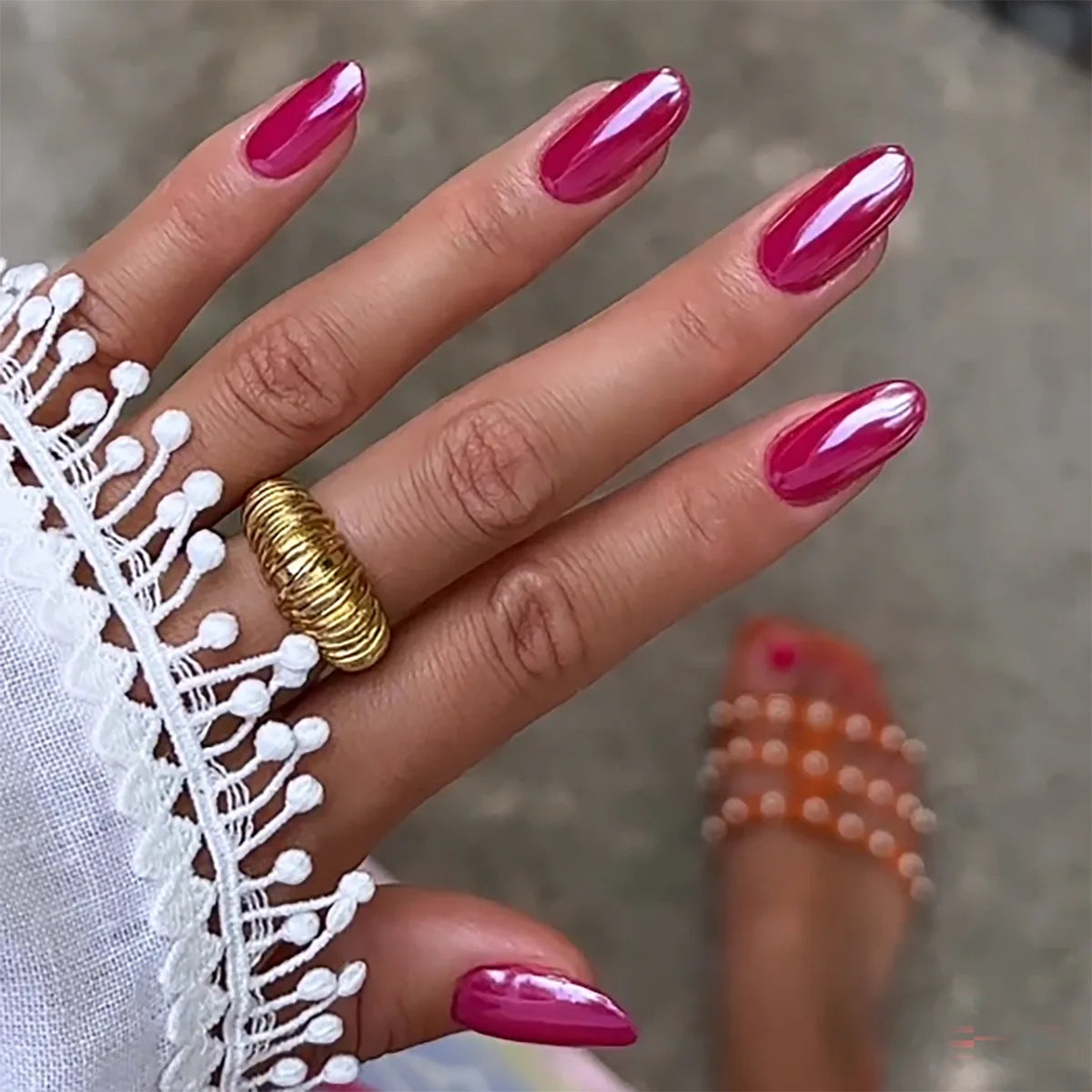 Faux ongles press-on courts carrés – Couleurs unies – 24 pièces