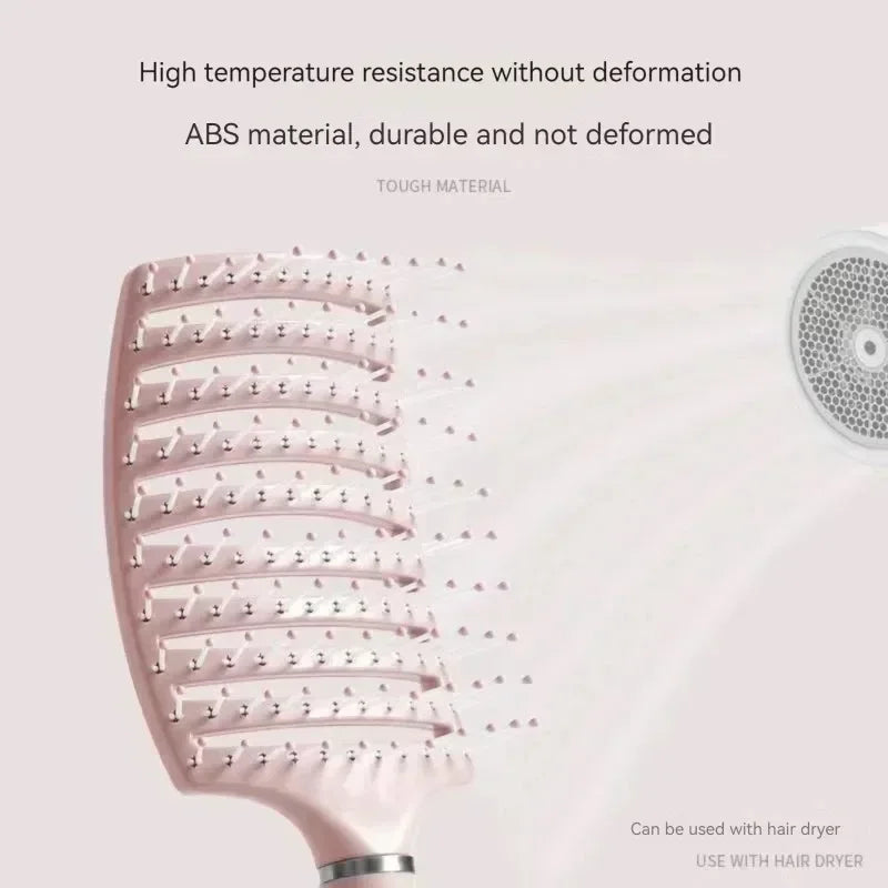 Brosse cheveux ajourée anti-casse – Brosse démêlante ventilée pour tous types de cheveux