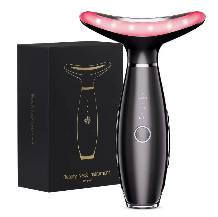 Appareil massage visage & cou LED – Lifting, anti-âge et raffermissement