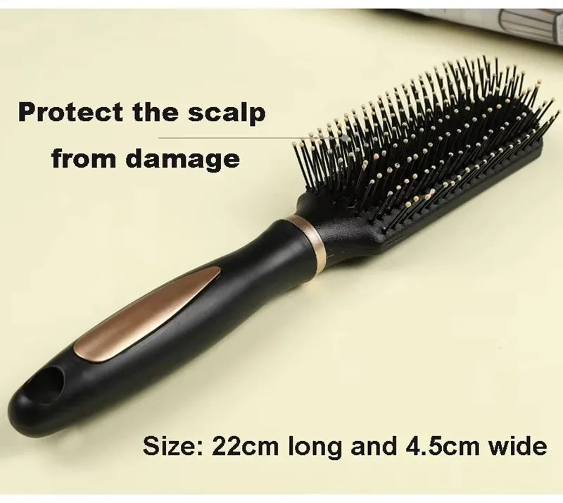 Brosse paddle lissante professionnelle – Brosse cheveux démêlante large tous types de cheveux