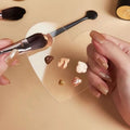 Palette de mélange maquillage en acrylique avec spatule – Fond de teint, fards & pigments