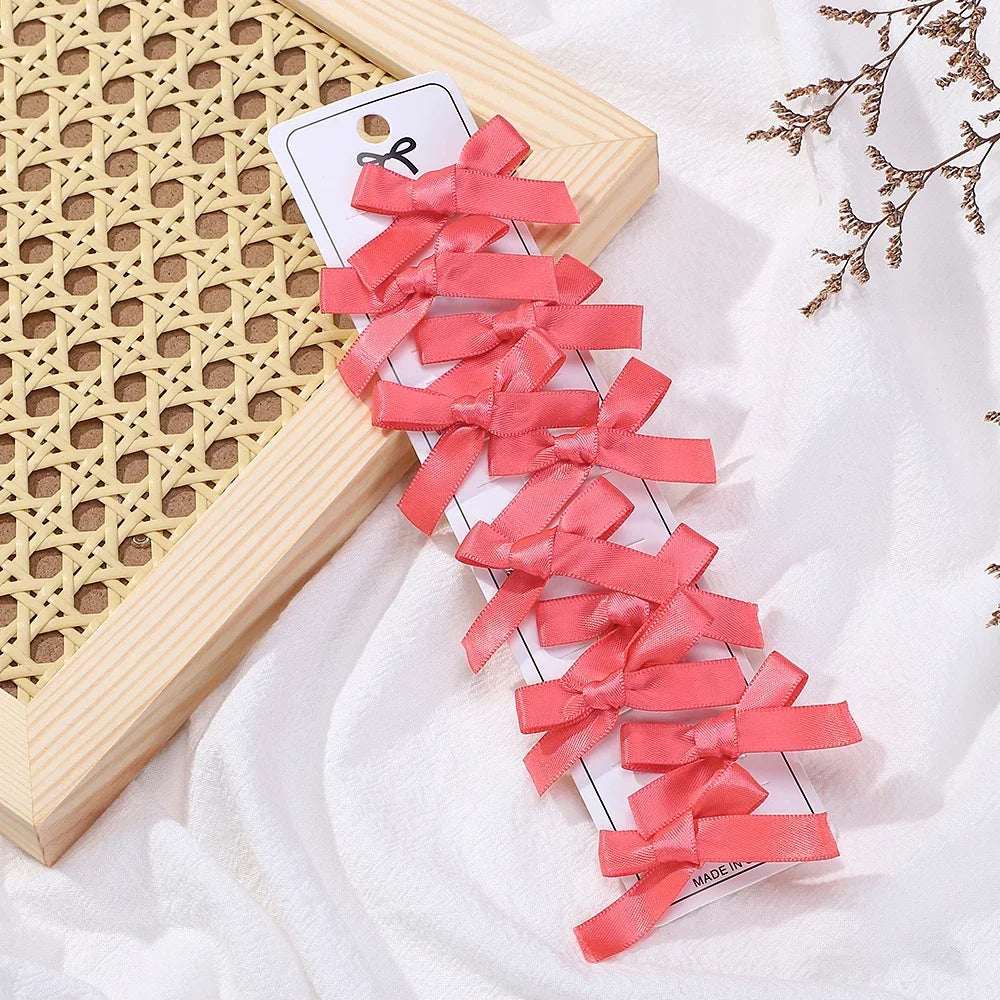 Lot de 10 mini pinces nœuds– Barrettes cheveux fille style ballet