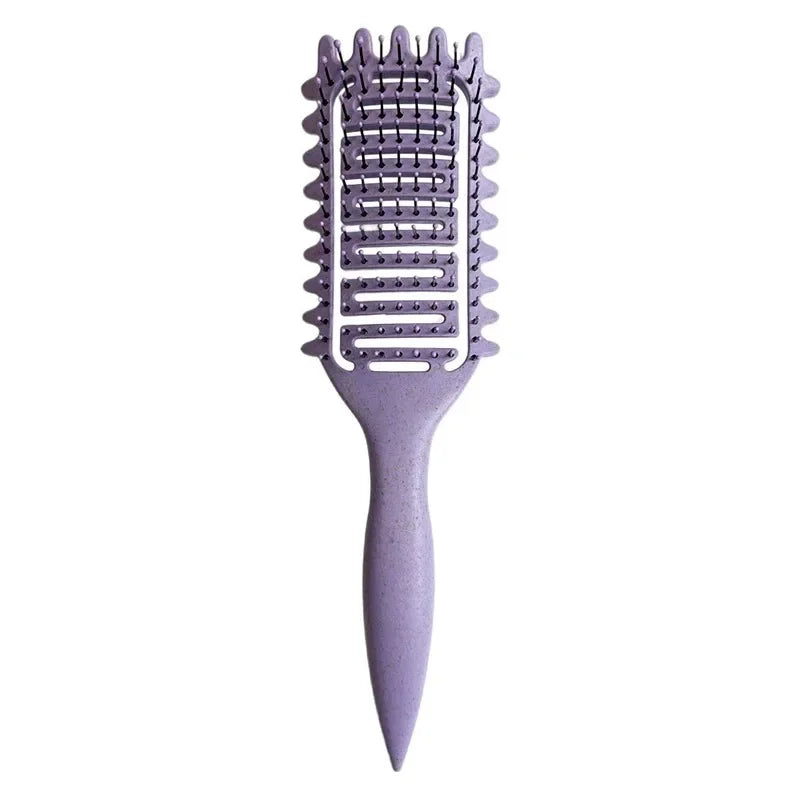 Brosse définissante cheveux bouclés – Brosse ajourée démêlante pour boucles et cheveux ondulés