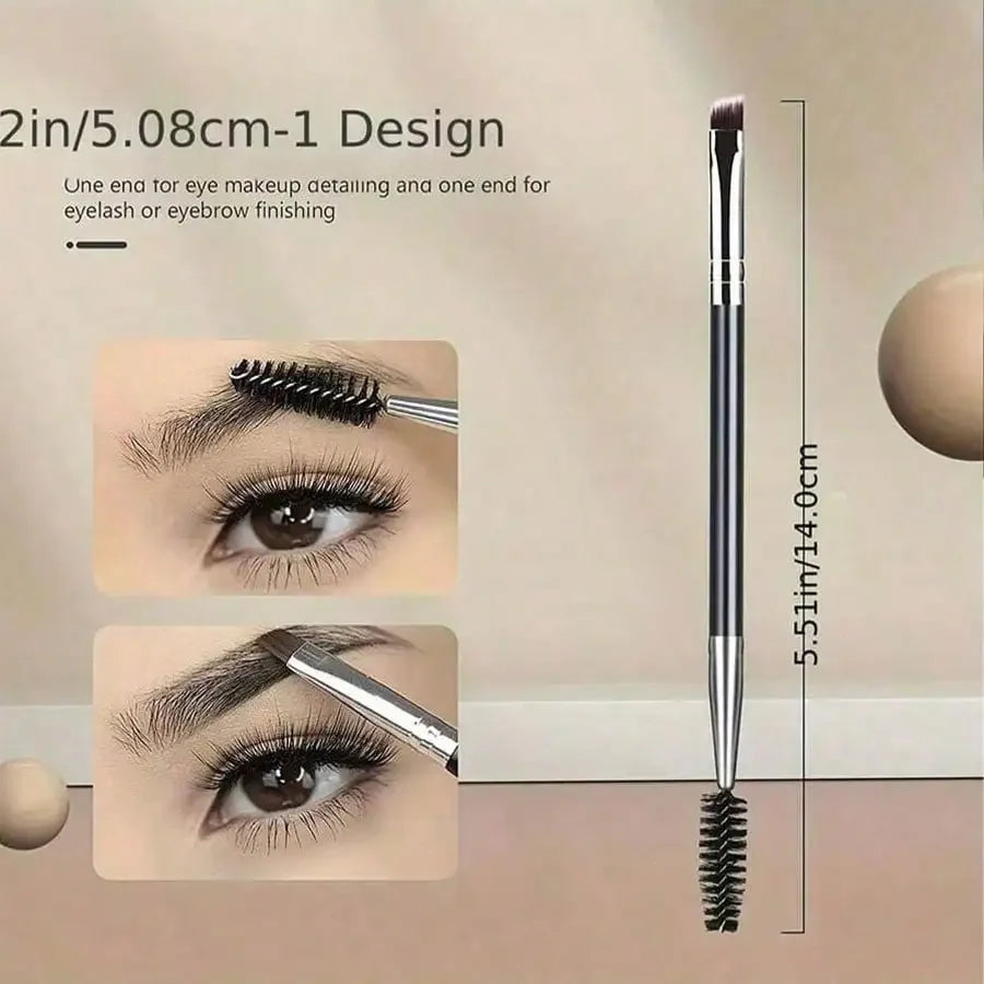 Kit sourcils & cils 11-en-1 – Recourbe-cils professionnel + brosses, peigne séparateur & accessoires