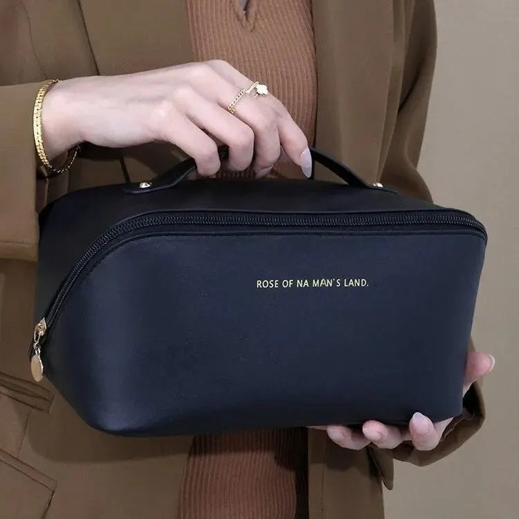 Trousse de maquillage organiseur femme – Pochette cosmétique élégante grande capacité, rangement compartimenté