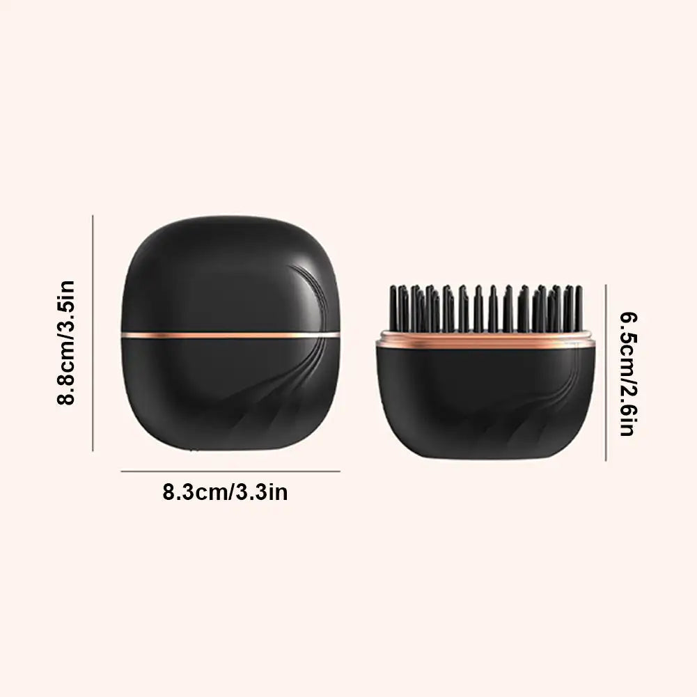 Brosse lissante chauffante sans fil – Mini lisseur portable ionique, 3 températures