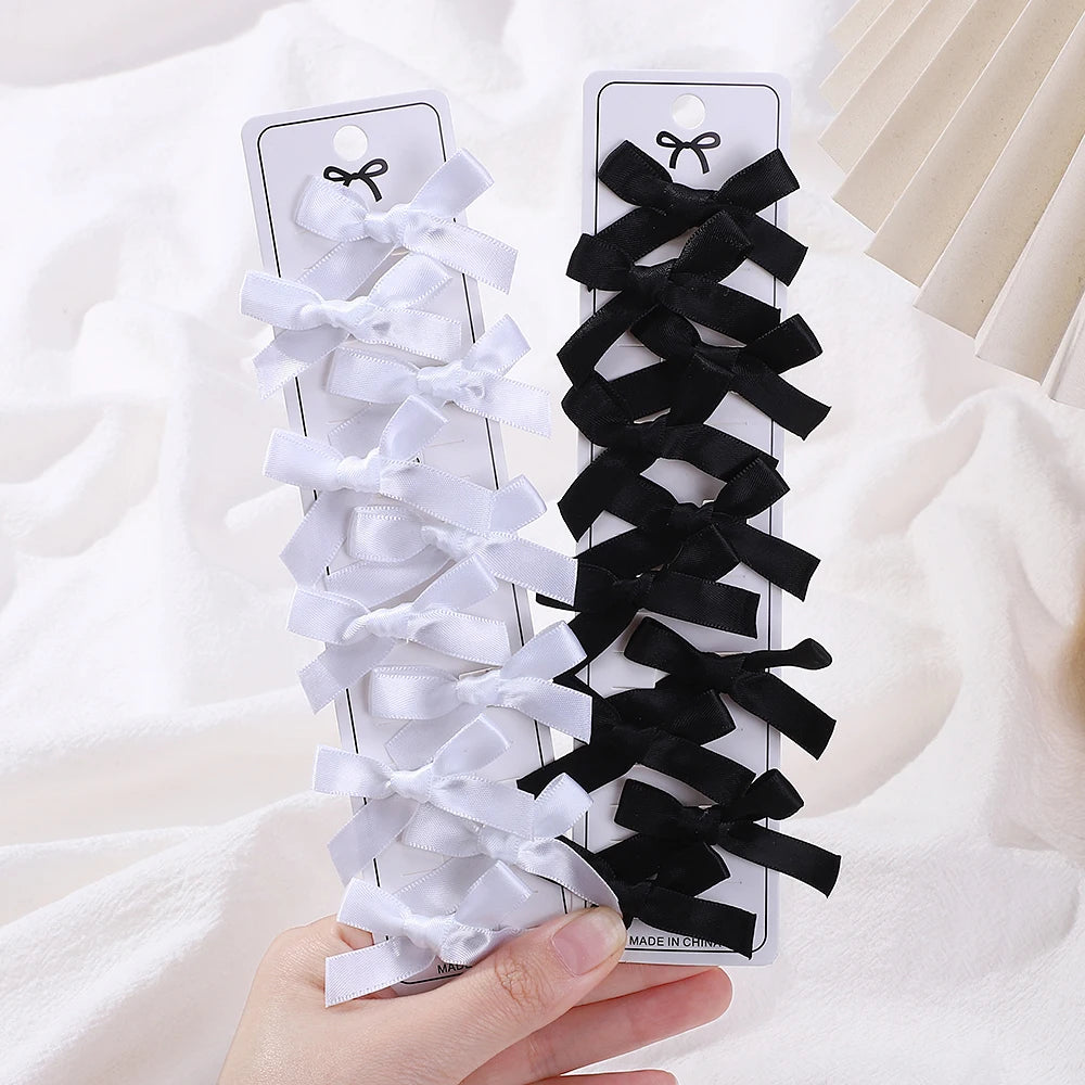 Lot de 10 mini pinces nœuds– Barrettes cheveux fille style ballet