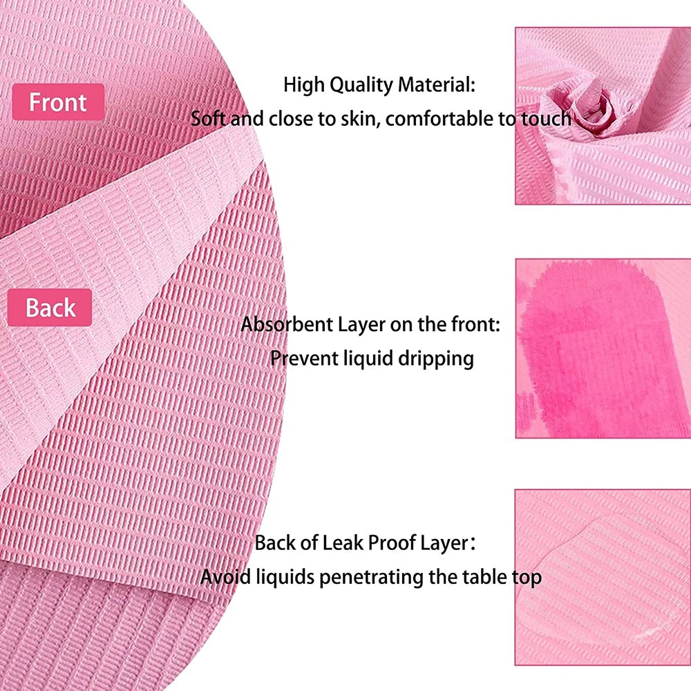 Tapis de table manucure jetables – Papier Nail Art imperméable 3 couches 20 pcs