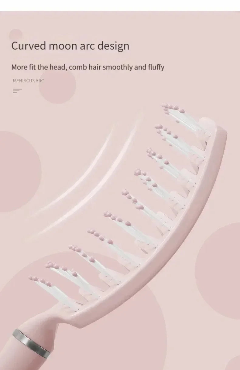 Brosse cheveux ajourée anti-casse – Brosse démêlante ventilée pour tous types de cheveux