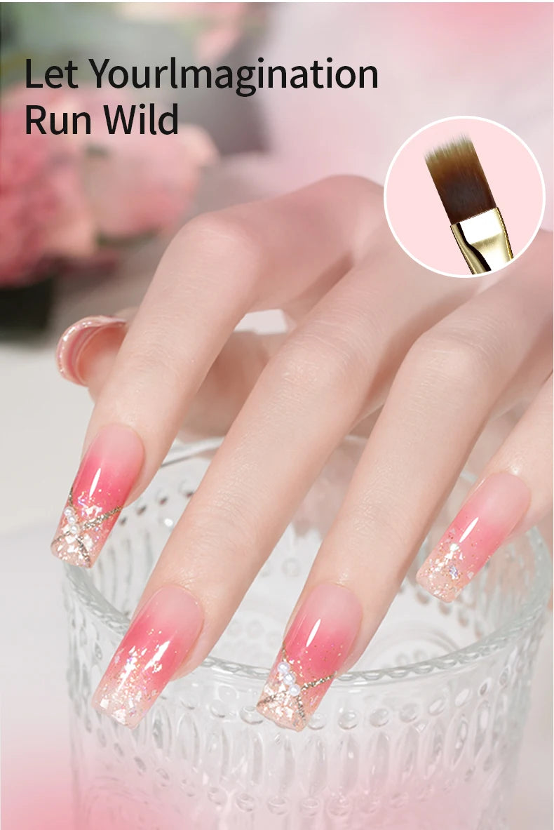 Pinceau Nail Art dégradé – Elastic Sweep Brush pour effets lissés