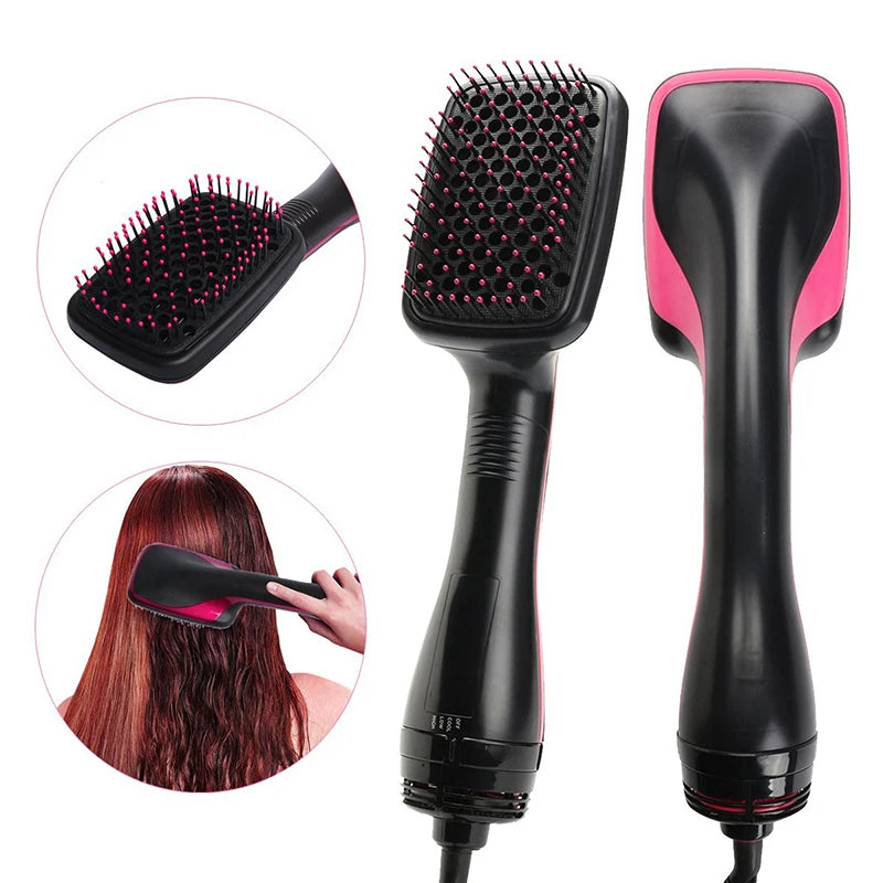 Brosse soufflante 3-en-1 ionique – Sèche-cheveux brosse lissante et coiffante en un seul geste