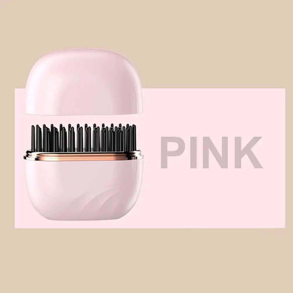 Brosse lissante chauffante sans fil – Mini lisseur portable ionique, 3 températures