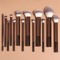 Set de 13 pinceaux maquillage professionnels – Visage & Yeux (Fond de teint, Poudre, Blush, Yeux)