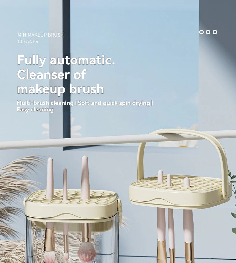 Nettoyeur électrique de pinceaux maquillage USB – Rechargeable – Nettoyage automatique & séchage rapide