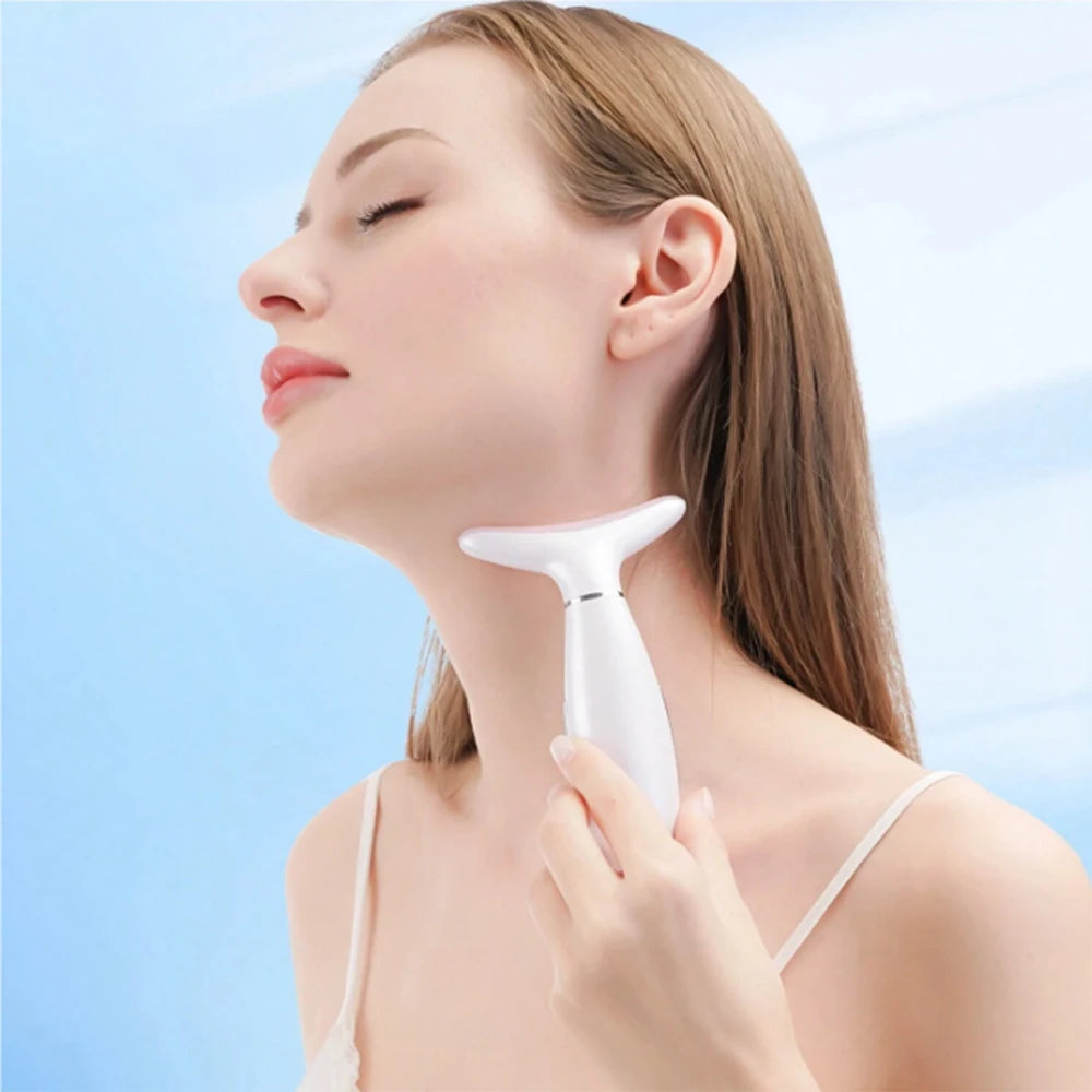 Appareil massage visage & cou LED – Lifting, anti-âge et raffermissement