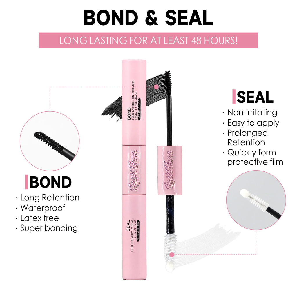 Colle cils Bond & Seal 8 ml – Fixation extra forte pour extensions de cils DIY