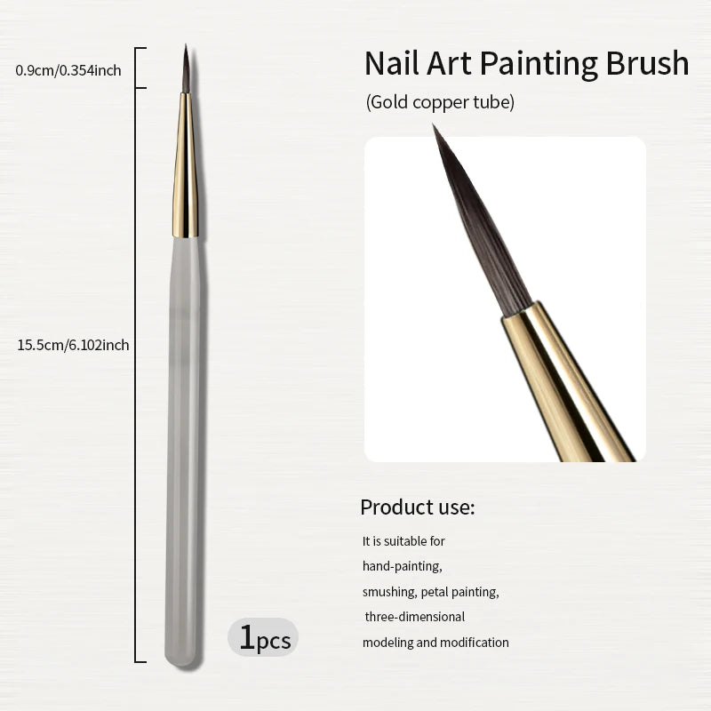Pinceau Nail Art dégradé – Elastic Sweep Brush pour effets lissés