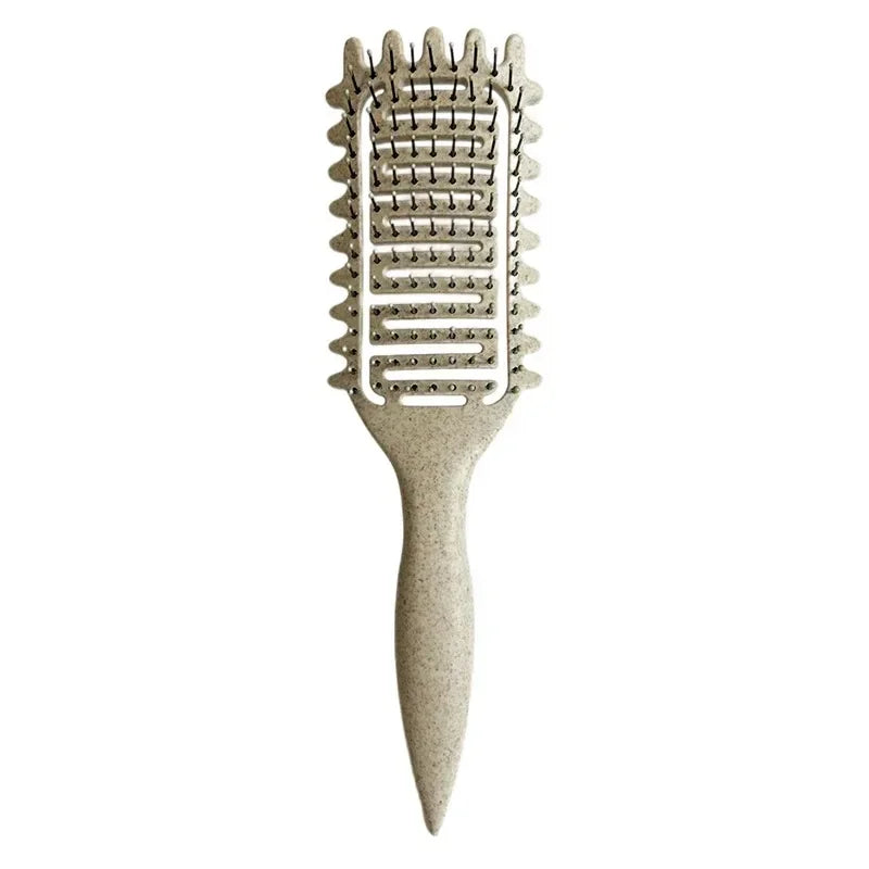 Brosse définissante cheveux bouclés – Brosse ajourée démêlante pour boucles et cheveux ondulés