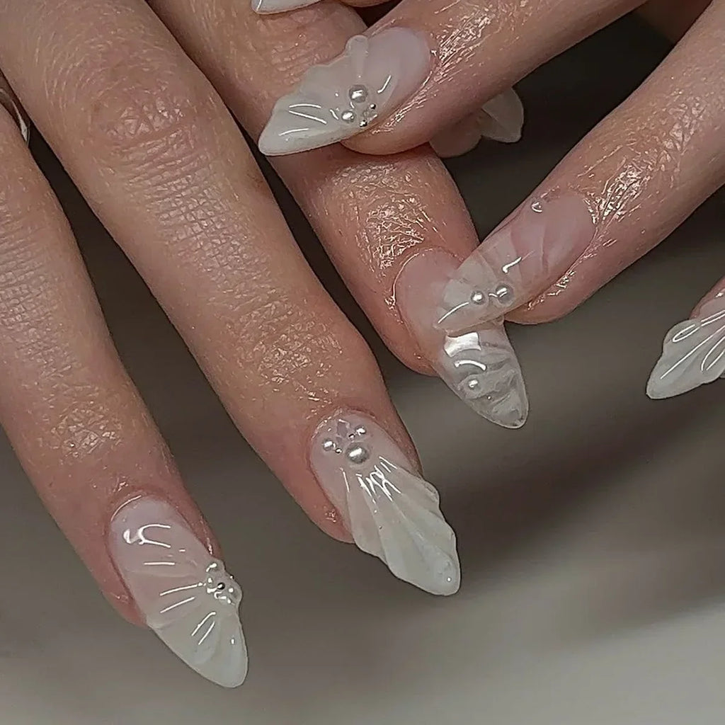 24 Faux ongles press-on design – Capsules ongulaires élégantes, plusieurs formes et styles