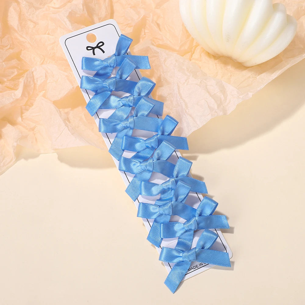 Lot de 10 mini pinces nœuds– Barrettes cheveux fille style ballet