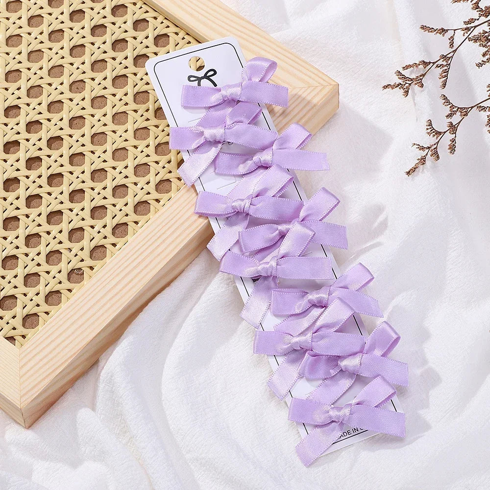 Lot de 10 mini pinces nœuds– Barrettes cheveux fille style ballet