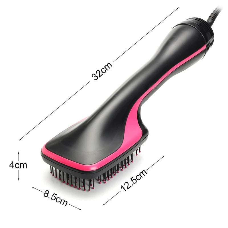 Brosse soufflante 3-en-1 ionique – Sèche-cheveux brosse lissante et coiffante en un seul geste