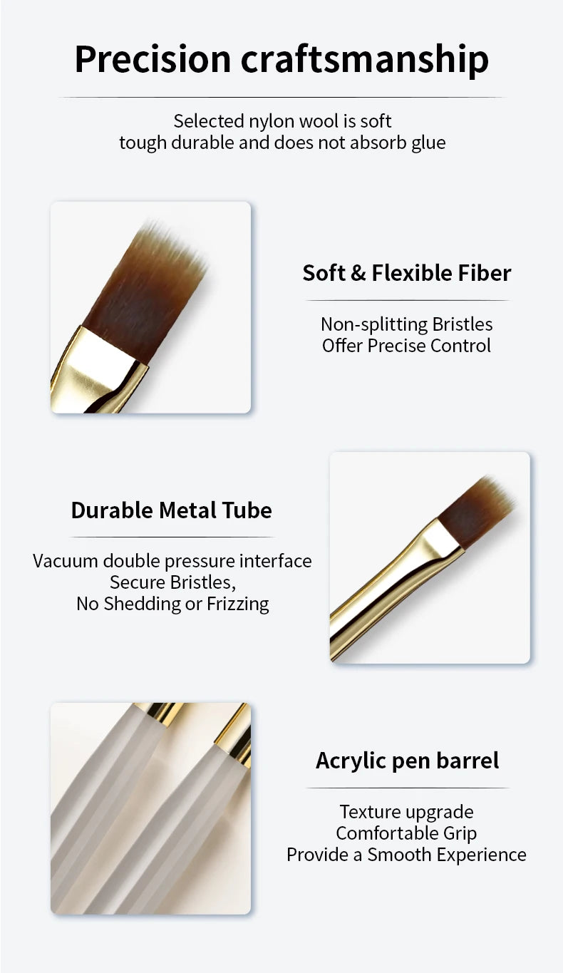Pinceau Nail Art dégradé – Elastic Sweep Brush pour effets lissés