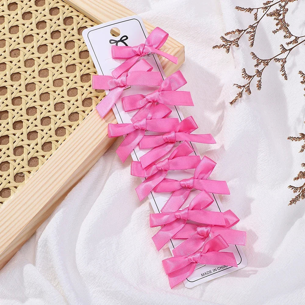 Lot de 10 mini pinces nœuds– Barrettes cheveux fille style ballet