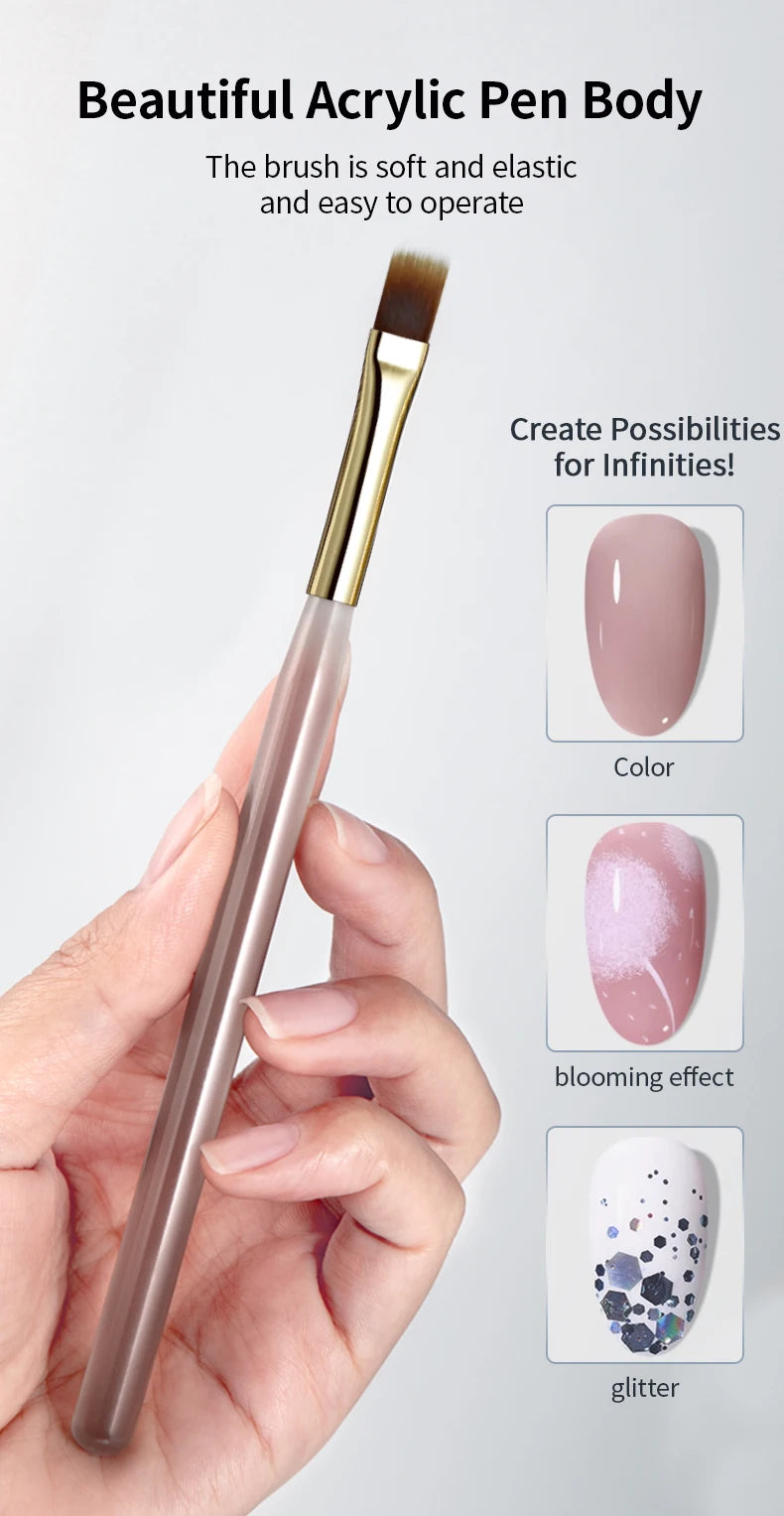Pinceau Nail Art dégradé – Elastic Sweep Brush pour effets lissés