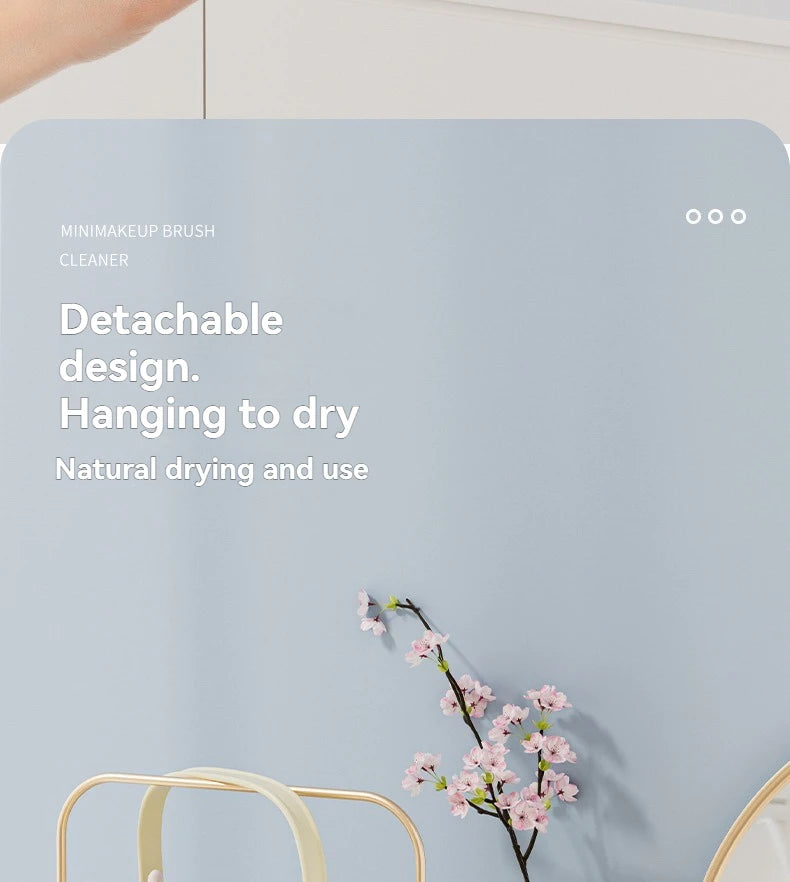 Nettoyeur électrique de pinceaux maquillage USB – Rechargeable – Nettoyage automatique & séchage rapide