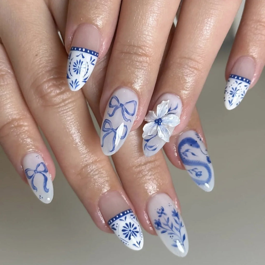 Faux ongles press-on 3D design – Capsules ongulaires effet relief, plusieurs styles