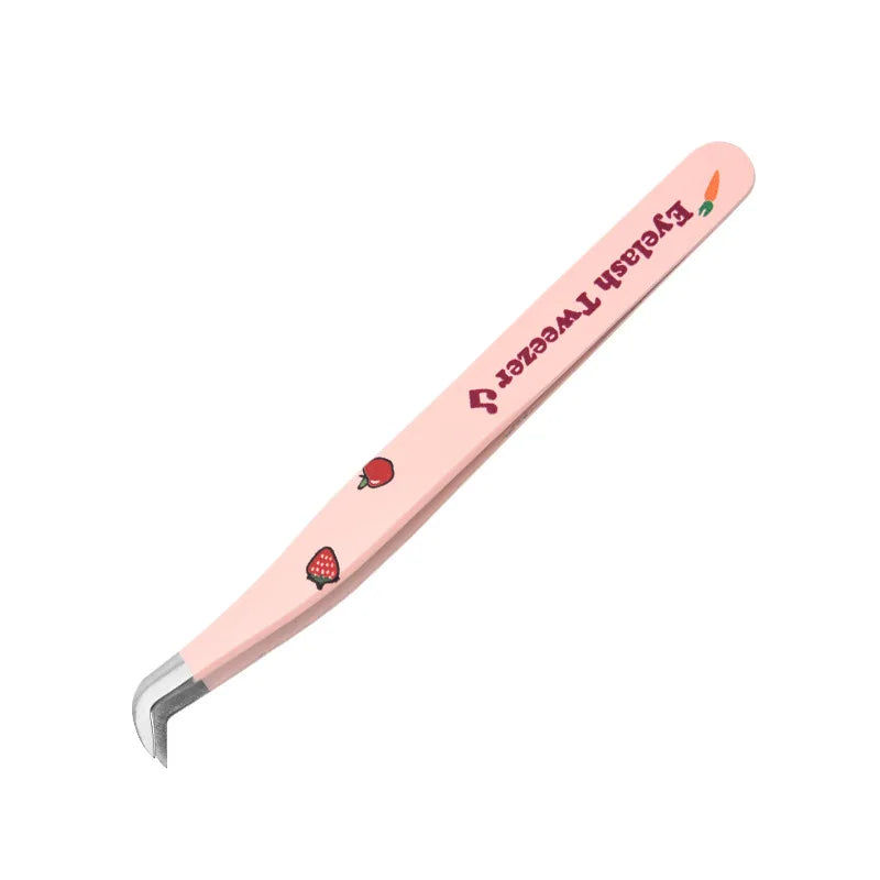 Pince à faux cils professionnelle incurvée – Pince anti-statique en acier inoxydable