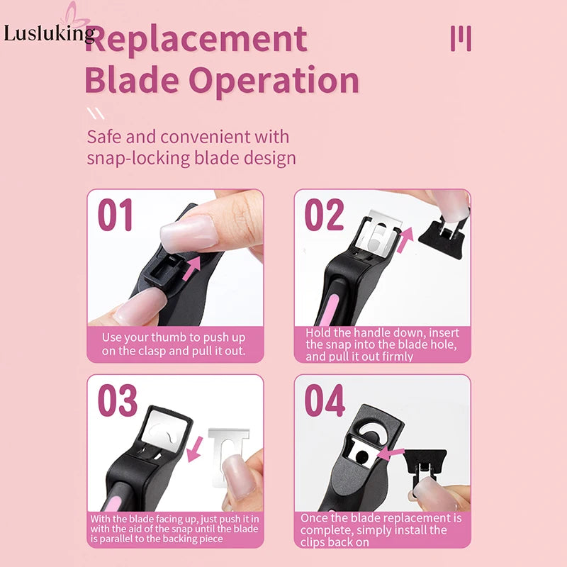 Coupe-ongles en U pour faux ongles – Coupe précise et réglable pour manucure
