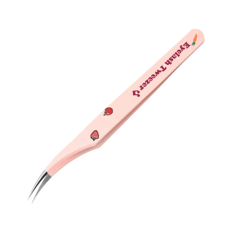 Pince à faux cils professionnelle incurvée – Pince anti-statique en acier inoxydable