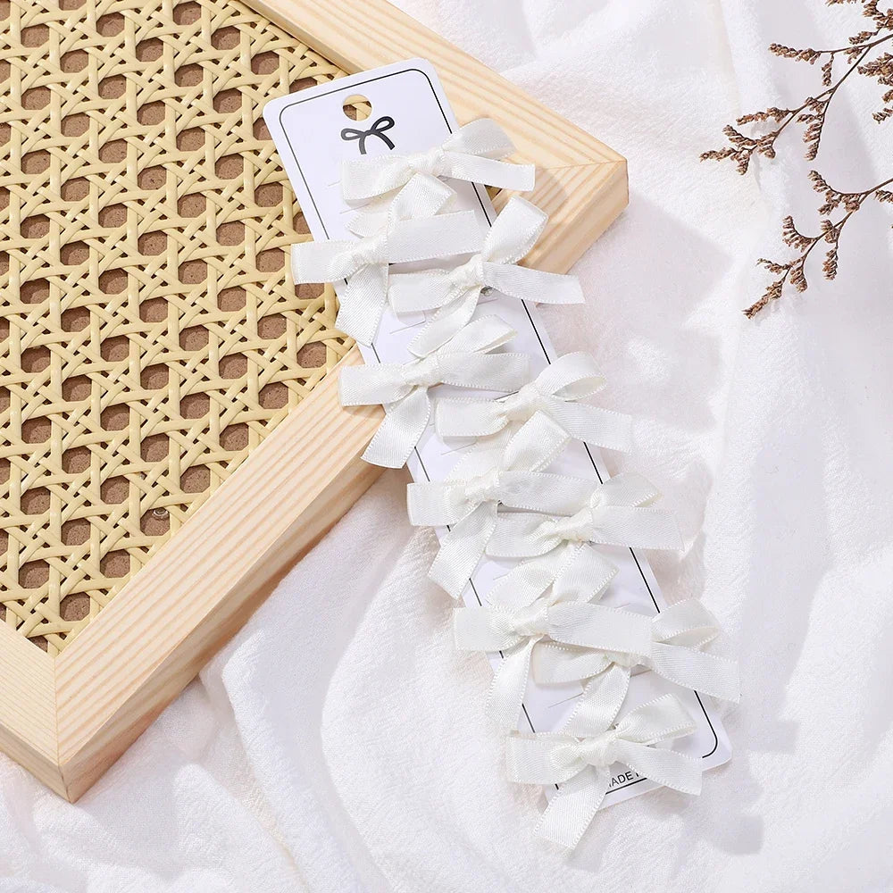 Lot de 10 mini pinces nœuds– Barrettes cheveux fille style ballet
