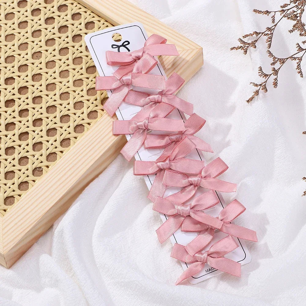 Lot de 10 mini pinces nœuds– Barrettes cheveux fille style ballet