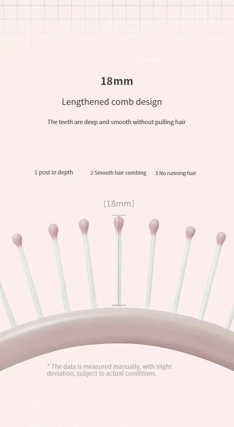 Brosse cheveux ajourée anti-casse – Brosse démêlante ventilée pour tous types de cheveux