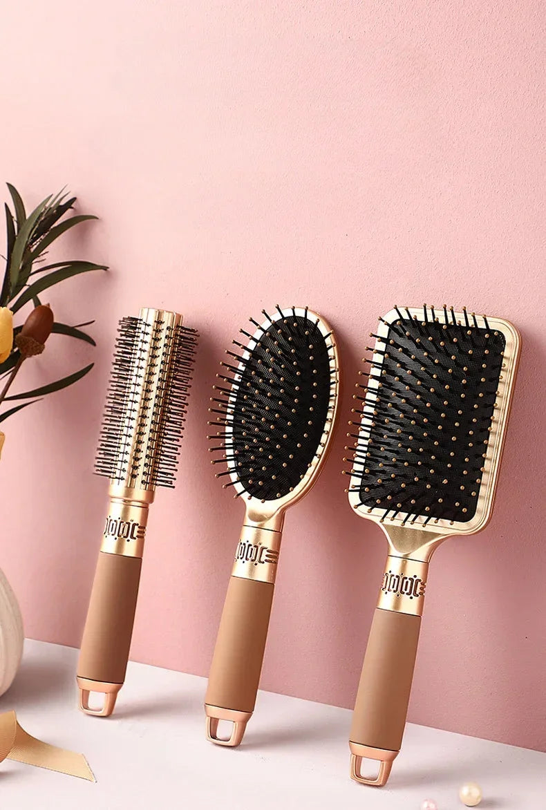 Brosse à cheveux professionnelle – Plate, ronde ou pneumatique – Plusieurs couleurs – Tous types de cheveux
