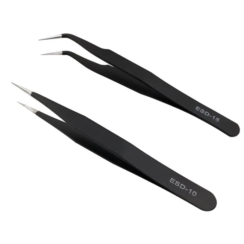 Pince à faux cils professionnelle incurvée – Pince anti-statique en acier inoxydable