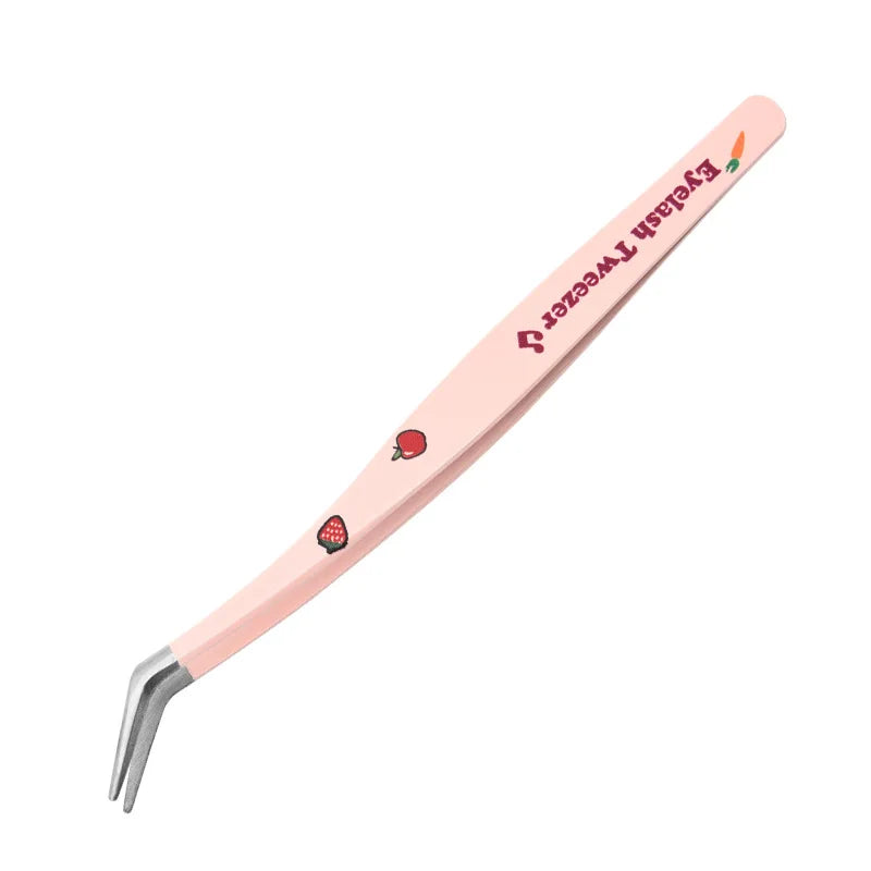 Pince à faux cils professionnelle incurvée – Pince anti-statique en acier inoxydable