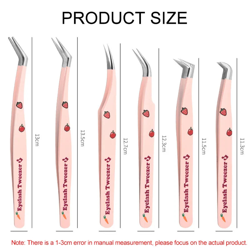 Pince à faux cils professionnelle incurvée – Pince anti-statique en acier inoxydable