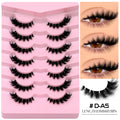 Faux cils 3D effet volume – Bande transparente, style œil de chat, regard intense