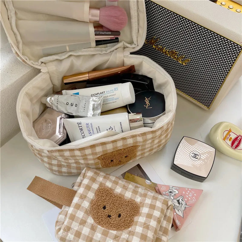 Trousse maquillage ourson – Sac de rangement mignon & pratique pour le quotidien