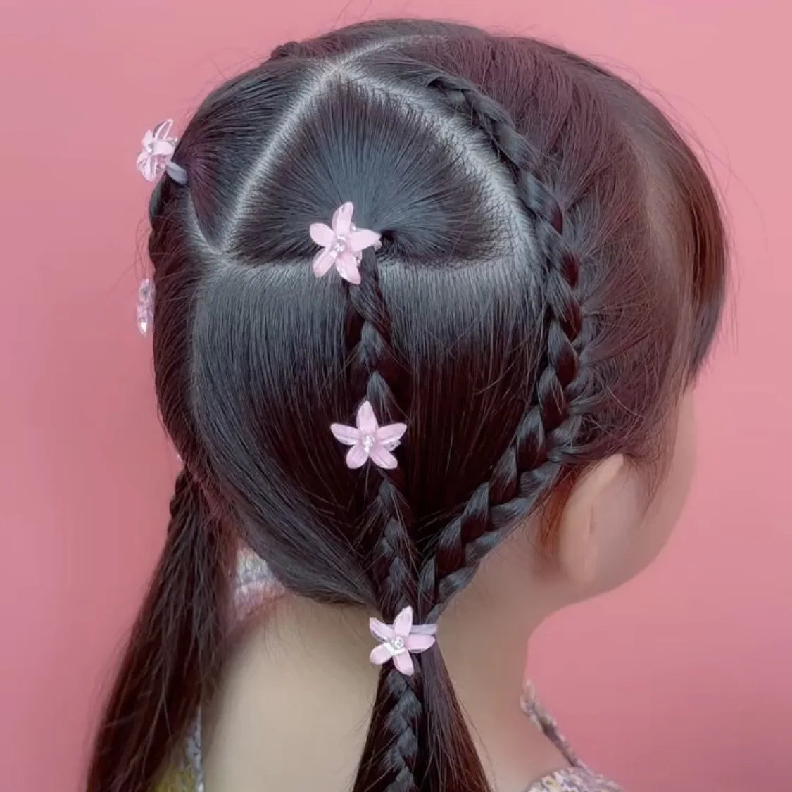 Lot de 10 mini pinces cheveux fleurs – Barrettes décoratives pour fille