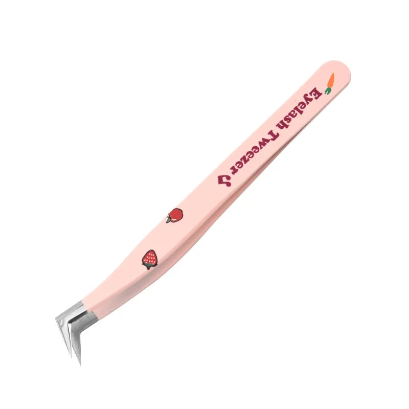 Pince à faux cils professionnelle incurvée – Pince anti-statique en acier inoxydable