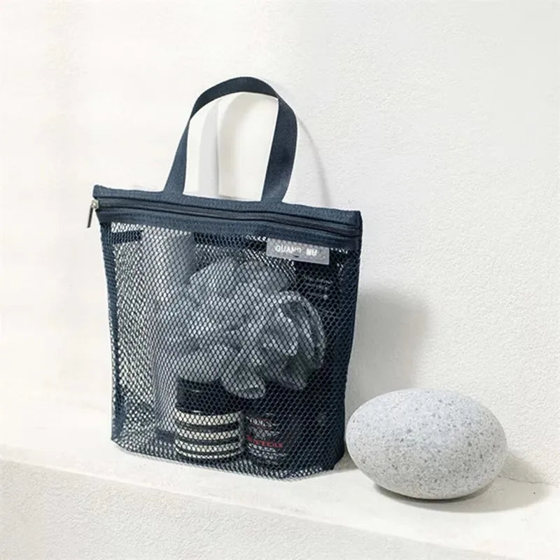 Trousse de toilette en mesh – Sac de rangement maquillage & voyage respirant