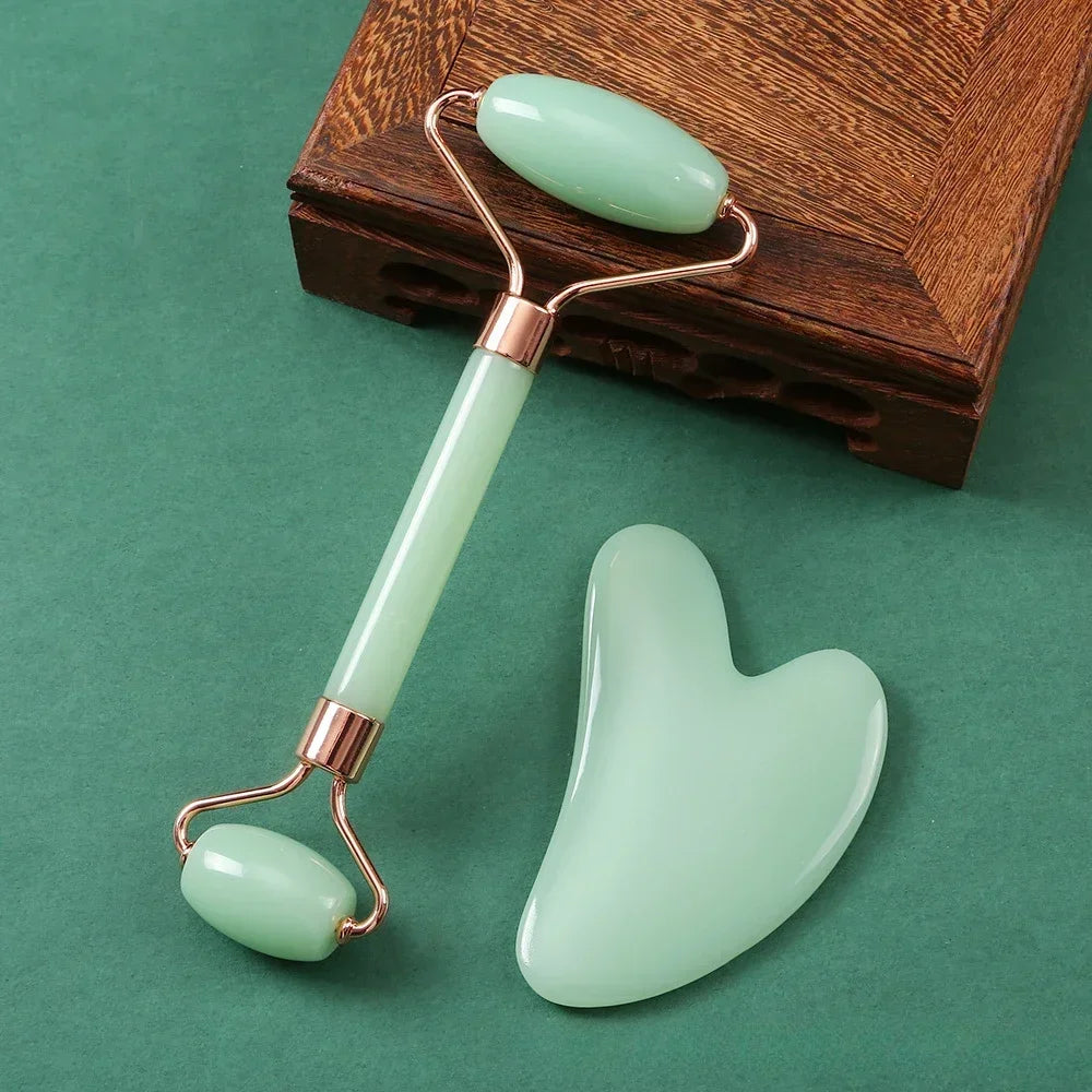 Gua Sha visage en pierre naturelle – Massage facial liftant & drainage lymphatique